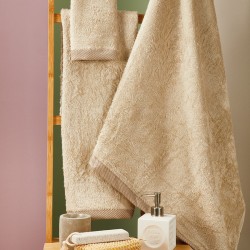 Πετσέτες Σετ Bath Towels T083-4 Modal Cotton (30x50+2x50x90) White Egg 3Τεμ