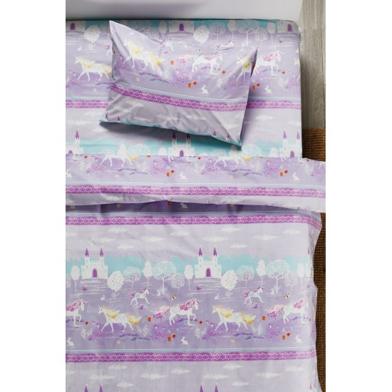 Κουβερλί Παιδικό Μονό Σετ kids C096-1 Cotton White Egg (160x240) 2Τεμ