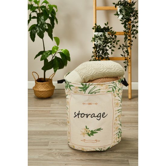 Καλάθι Απλύτων-Αποθήκευσης KA027 Cotton White Egg (47x37x39) 1Τεμ