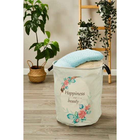 Καλάθι Απλύτων-Αποθήκευσης KA030 Cotton White Egg (47x37x39) 1Τεμ