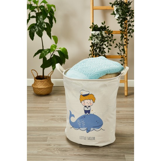 Καλάθι Απλύτων-Αποθήκευσης KA031 Cotton White Egg (47x37x39) 1Τεμ