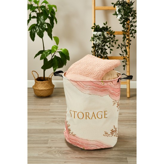 Καλάθι Απλύτων-Αποθήκευσης KA038 Cotton White Egg (47x37x39) 1Τεμ