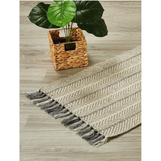 Χαλάκι ΠΑΤ63-1 Ecru Cotton White Egg (50x80) 1Τεμ