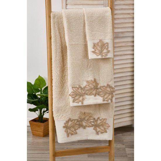 Πετσέτες Σετ T091 Cotton White Egg 3Τεμ