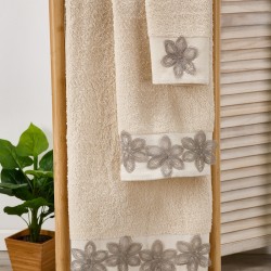 Πετσέτες Σετ T092 Cotton White Egg 3Τεμ