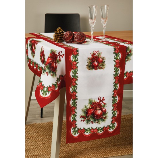 Τραβέρσα Χριστουγεννιάτικη Christmas Time XR68 White Egg (40x175) 1Τεμ