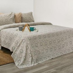 Σεντόνια Φανελλένια Μονά Σετ ΦΑΝ69-2 Cotton White Egg (165x250) 3Τεμ