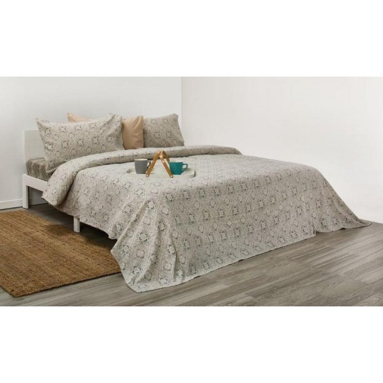 Σεντόνια Φανελλένια Υπέρδιπλα Σετ ΦΑΝ69-2 Cotton White Egg (240x260) 4Τεμ