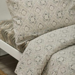Σεντόνια Φανελλένια Μονά Σετ ΦΑΝ69-2 Cotton White Egg (165x250) 3Τεμ