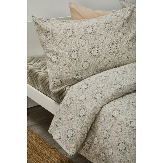 Σεντόνια Φανελλένια Υπέρδιπλα Σετ ΦΑΝ69-2 Cotton White Egg (240x260) 4Τεμ