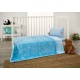 Κουβέρτα Βρεφική Βελουτέ Κούνιας KB202-4 Blue White Egg (110x140) 1Τεμ