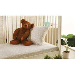 Σεντόνια Βρεφικά Κούνιας Σετ Baby C057/1 Warm Beige Cotton White Egg (120x180) 3Τεμ