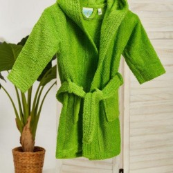 Μπουρνούζι Παιδικό Με Κουκούλα ΒΒ2-4 Solid Cotton White Egg 1Τεμ