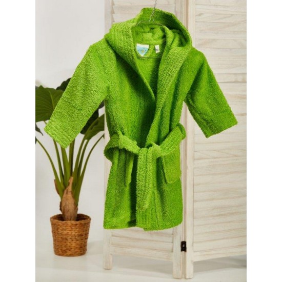 Μπουρνούζι Παιδικό Με Κουκούλα ΒΒ2-4 Solid Cotton White Egg 1Τεμ