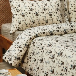 Σεντόνια Φανελένια Μονά Σετ Flannel ΦΑΝ59-2 Cotton White Egg (180x260) 3Τεμ