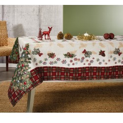 Τραπεζομάντηλο Χριστουγεννιάτικο Christmas XR47 White Egg (160x320) 1Τεμ