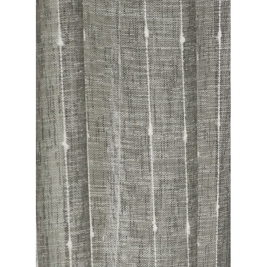 Κουρτίνα Με Τρουκς K0134-2 Light Grey White Egg (270Πx280Υ) 1Τεμ