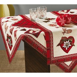 Τραπεζομάντηλο Χριστουγεννιάτικο Christmas Z055 Στόφα White Egg (140x140) 1Τεμ