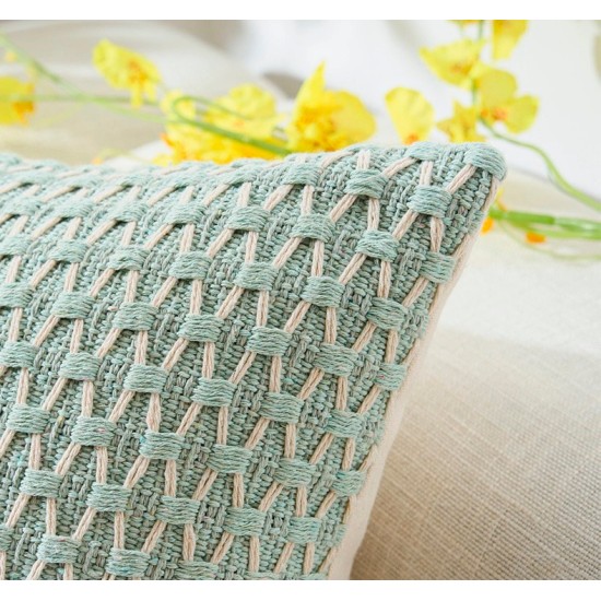 Διακοσμητική Μαξιλαροθήκη Πλεκτή D0200 Cotton White Egg (45x45) 1Τεμ