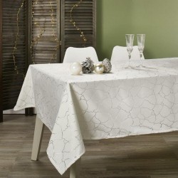 Τραπεζομάντηλο Βελούδινο Ζ024-3 White White Egg (140x180) 1Τεμ