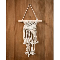 Διακοσμητικό Τοίχου Κρεμαστό Πλεκτό Σχέδιο T500-2 White Egg (Π20xΥ36) 1Τεμ