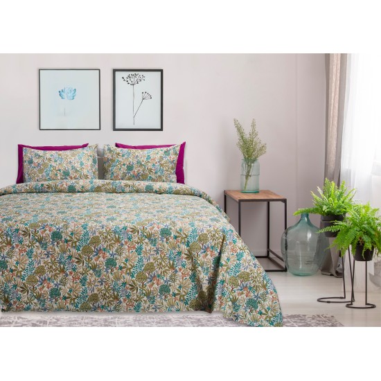 Σεντόνια Υπέρδιπλα Σετ BA161-1 Polycotton White Egg (160x200+35 ) Με Λάστιχο 4Τεμ