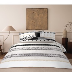 Σεντόνια Μονά Σετ BA165 Polycotton White Egg (110x200+35 ) Με Λάστιχο 3Τεμ