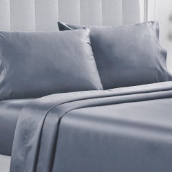 Κατωσέντονο Υπέρδιπλο BA169-3 Grey Polycotton White Egg (180x200+35) Με Λάστιχο 1Τεμ