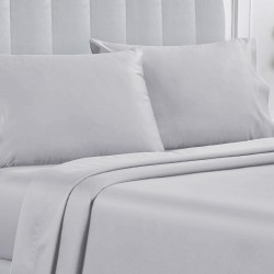 Κατωσέντονο Υπέρδιπλο BA169-4 L.Grey Polycotton White Egg (180x200+35) Με Λάστιχο 1Τεμ