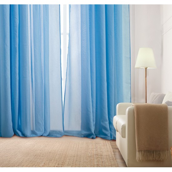 Κουρτίνα Με Τρέσα K0181-1 Blue White Egg (270Πx280Υ) 1Τεμ