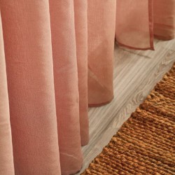 Κουρτίνα Με Τρέσα K0181-2 Terracotta White Egg (270Πx280Υ) 1Τεμ