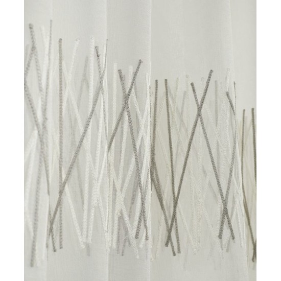 Κουρτίνα Με Τρουκς K0183-2 White Egg (270Πx280Υ) 1Τεμ