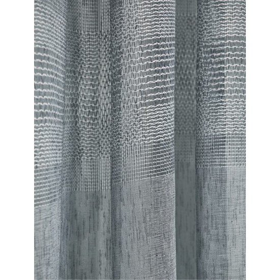 Κουρτίνα Με Τρέσα K0188-4 Grey -Blue White Egg (270Πx280Υ) 1Τεμ