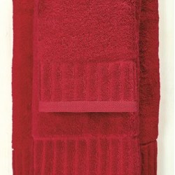 Πετσέτα Προσώπου Bath Towels Φωτεινή 01 Red Cotton White Egg (50x100) 1Τεμ