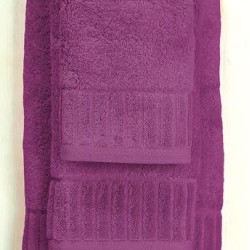 Πετσέτα Προσώπου Bath Towels Φωτεινή 05 Crimson Cotton White Egg (50x100) 1Τεμ