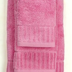 Πετσέτα Προσώπου Bath Towels Φωτεινή 09 Pink Cotton White Egg (50x100) 1Τεμ