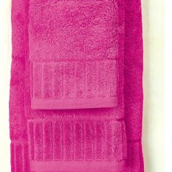 Πετσέτα Προσώπου Bath Towels Φωτεινή 11 Fuchsia Cotton White Egg (50x100) 1Τεμ