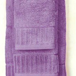 Πετσέτα Προσώπου Bath Towels Φωτεινή 14 Purple Cotton White Egg (50x100) 1Τεμ