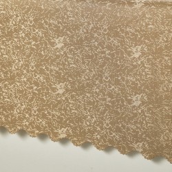 Τραπεζομάντηλο Αλέκιαστο Z156-1 Beige White Egg (140Χ140) 1Τεμ