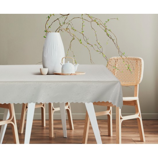 Τραπεζομάντηλο Αλέκιαστο Z156-2 Grey White Egg (140Χ140) 1Τεμ