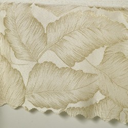 Τραπεζομάντηλο Αλέκιαστο Z157-1 Beige White Egg (140Χ140) 1Τεμ