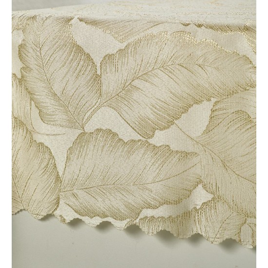 Τραπεζομάντηλο Αλέκιαστο Z157-1 Beige White Egg (140x180) 1Τεμ