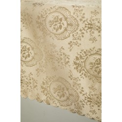 Τραπεζομάντηλο Αλέκιαστο Z158 Beige White Egg (140x180) 1Τεμ