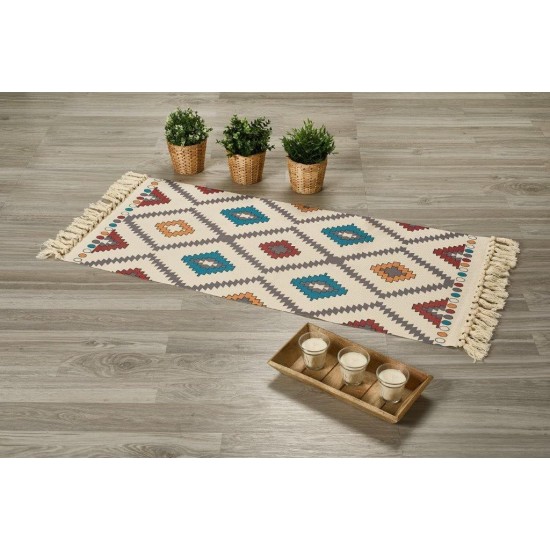 Χαλάκι X0121 Cotton White Egg (60x90) 1Τεμ