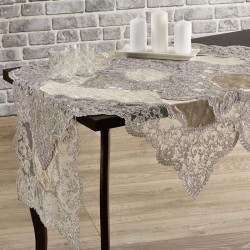 Τραπεζαρίας Σετ Βελούδο Δαντέλα 889/B White Egg 4Τεμ Τραπεζαρίας Σετ Βελούδο Δαντέλα 889/B White Egg 4Τεμ