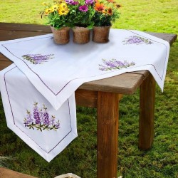Καρέ 39898 Rococo Με Κέντημα Linen White Egg (90x90) 1Τεμ