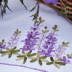 Καρέ 39898 Rococo Με Κέντημα Linen White Egg (90x90) 1Τεμ