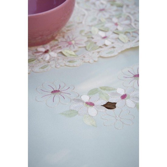 Τραπεζομάντηλο 044-3 Με Κέντημα Polycotton White Egg (140x180) 1Τεμ Τραπεζομάντηλο 044-3 Με Κέντημα Polycotton White Egg (140x180) 1Τεμ