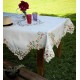 Τραπεζομάντηλο 340 Με Κέντημα Polycotton White Egg (140x140) 1Τεμ