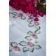 Τραπεζομάντηλο 340 Με Κέντημα Polycotton White Egg (140x140) 1Τεμ